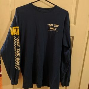 Vans blue long sleeve shirt